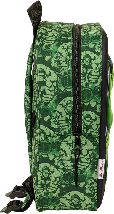 Actual product image Hulk School rucksack black green 22 x 27 x 10 cm 3D