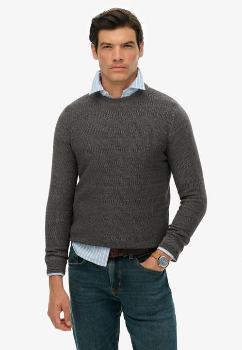 Produktbild Superdry Leichtes Baumwoll-Pullover mit Struktur (XXL)