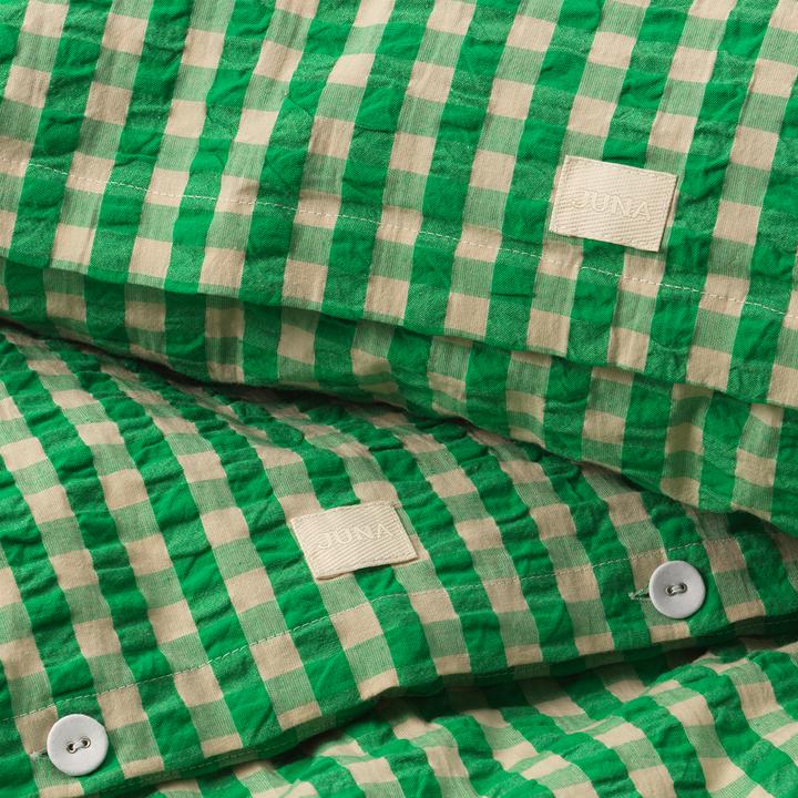 Immagine prodotto Juna Biancheria da letto biologica - Crisp - 200 x 220 cm - Verde (Set biancheria da letto, 200 x 220 cm)
