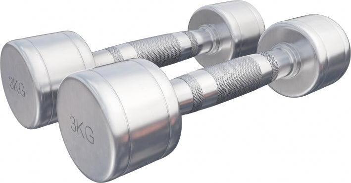 Produktbild Gorilla Sports Chrom Kurzhanteln (2 x 3 kg)