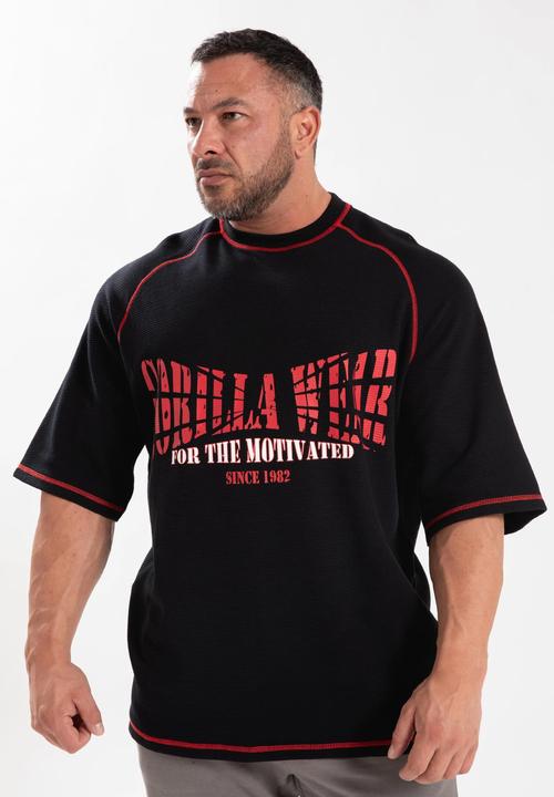Produktbild Gorilla Wear Finley Oversize T-Shirt - Schwarz / Rot (S)