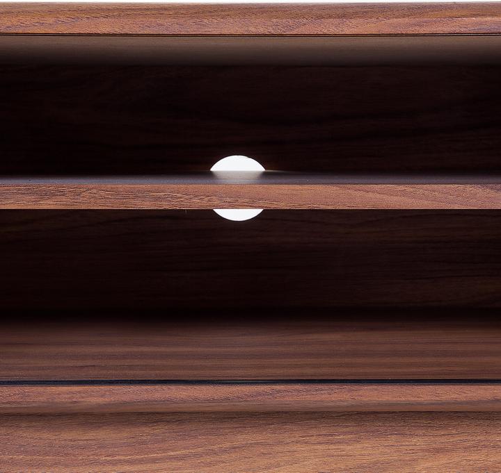 Actual product image Beliani Dark white Buffalo wood with ŠAFKA RTV (117 x 35 x 44 cm)