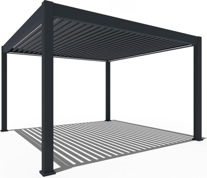 Weide Pergola elettrica 4x4m antracite con LED