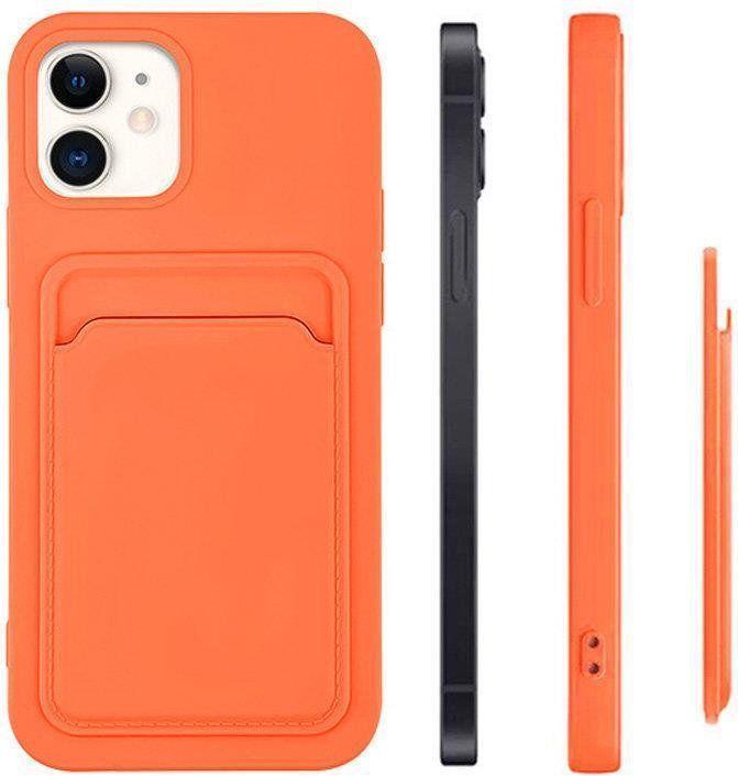 Produktbild Hurtel Kartenetui Silikon Wallet Case mit Kartenfach Dokumenten für Samsung Galaxy A42 5G Marineblau (Samsung Galaxy A42 5G)