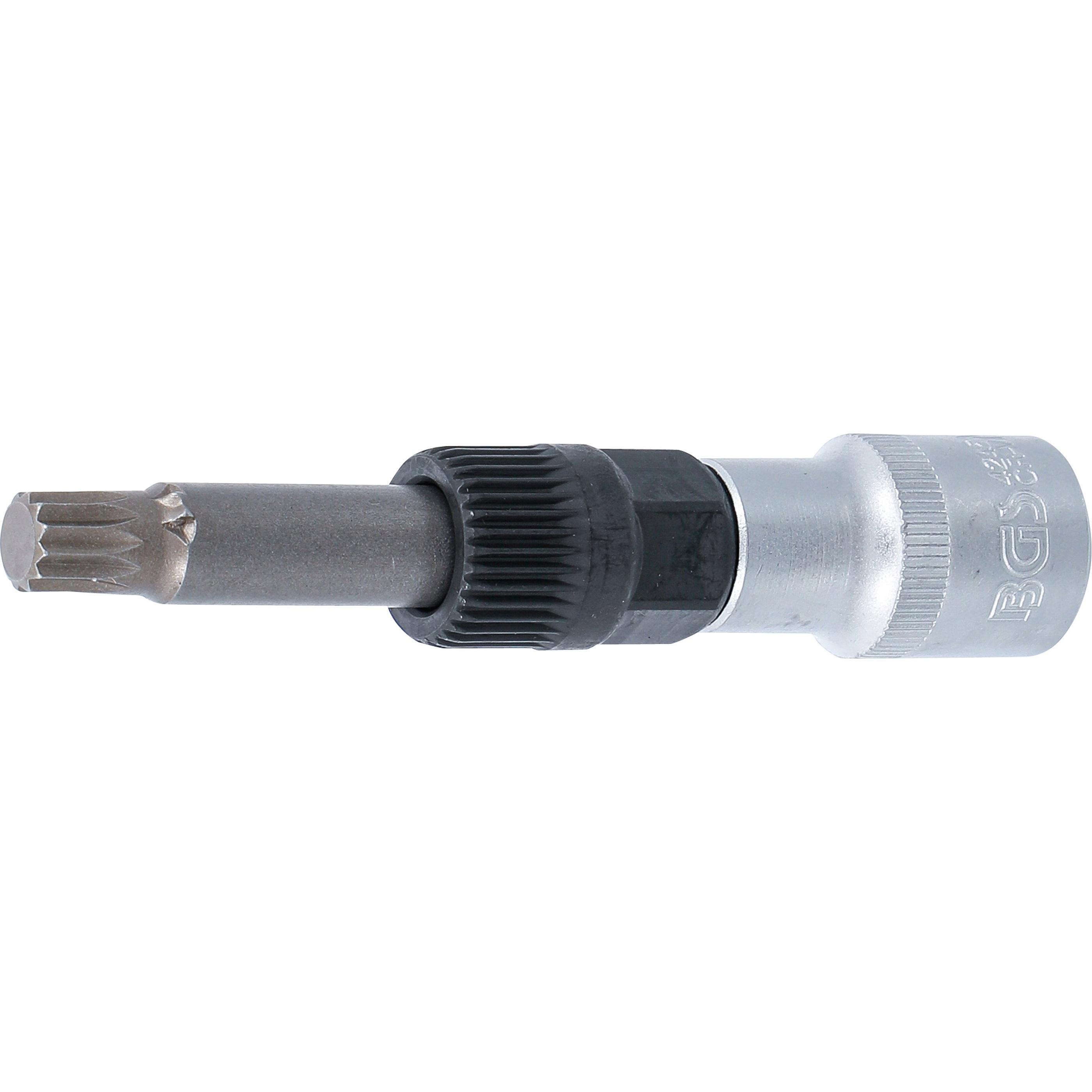 BGS, Steckschlüssel + Stecknuss, Bit-Einsatz für Lichtmaschine Antrieb Innenvierkant 12,5 mm (1/2") Innenvielzahn (für X...