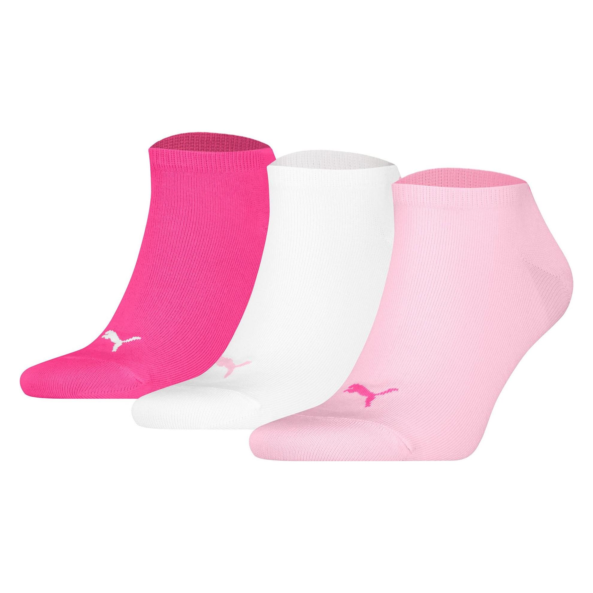 Puma, Unisex, Sokken, Sneaker Gewoon, Roze, (Set Van 3, 39 - 42)