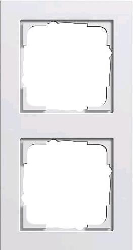 Actual product image Gira 2-gang frame E2, standard 55 R