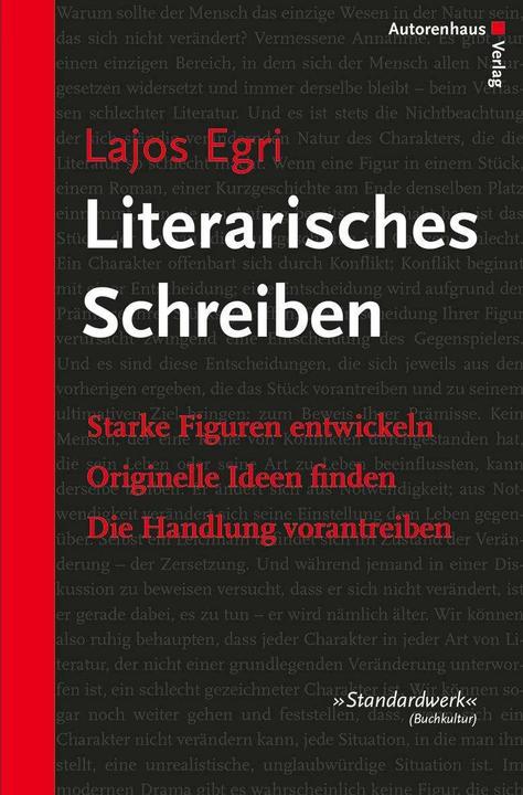 Produktbild Literarisches Schreiben (Deutsch, Lajos Egri, 2014)