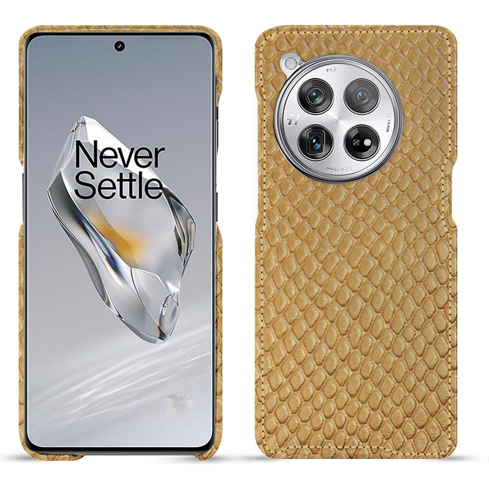 Noreve Lederschutzhülle (OnePlus 12), Smartphone Hülle, Beige