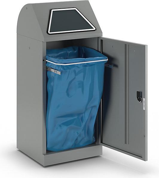 Image du produit kaiserkraft Collecteur de déchets, clapet d'insertion manuel (120 l)