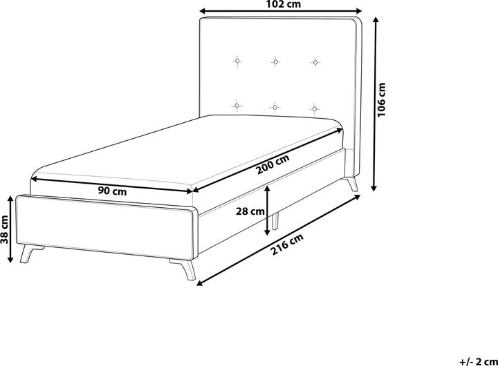 Produktbild Beliani Ambassador (90 x 200 cm)