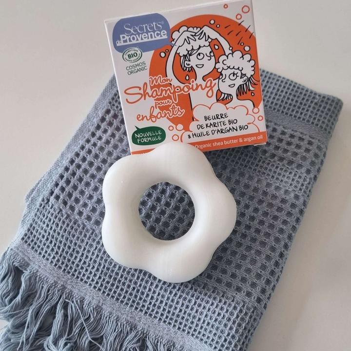 Actual product image Secrets de Provence Shampoo Children COSMOS (Solid shampoo, 85 g)