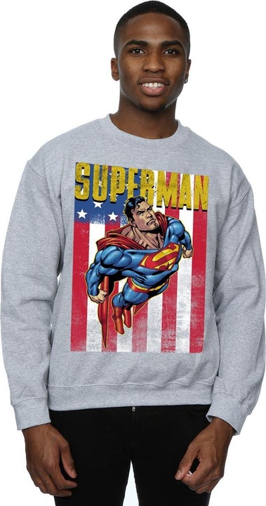 Actual product image Superman Mens Flight Sweatshirt (L)
