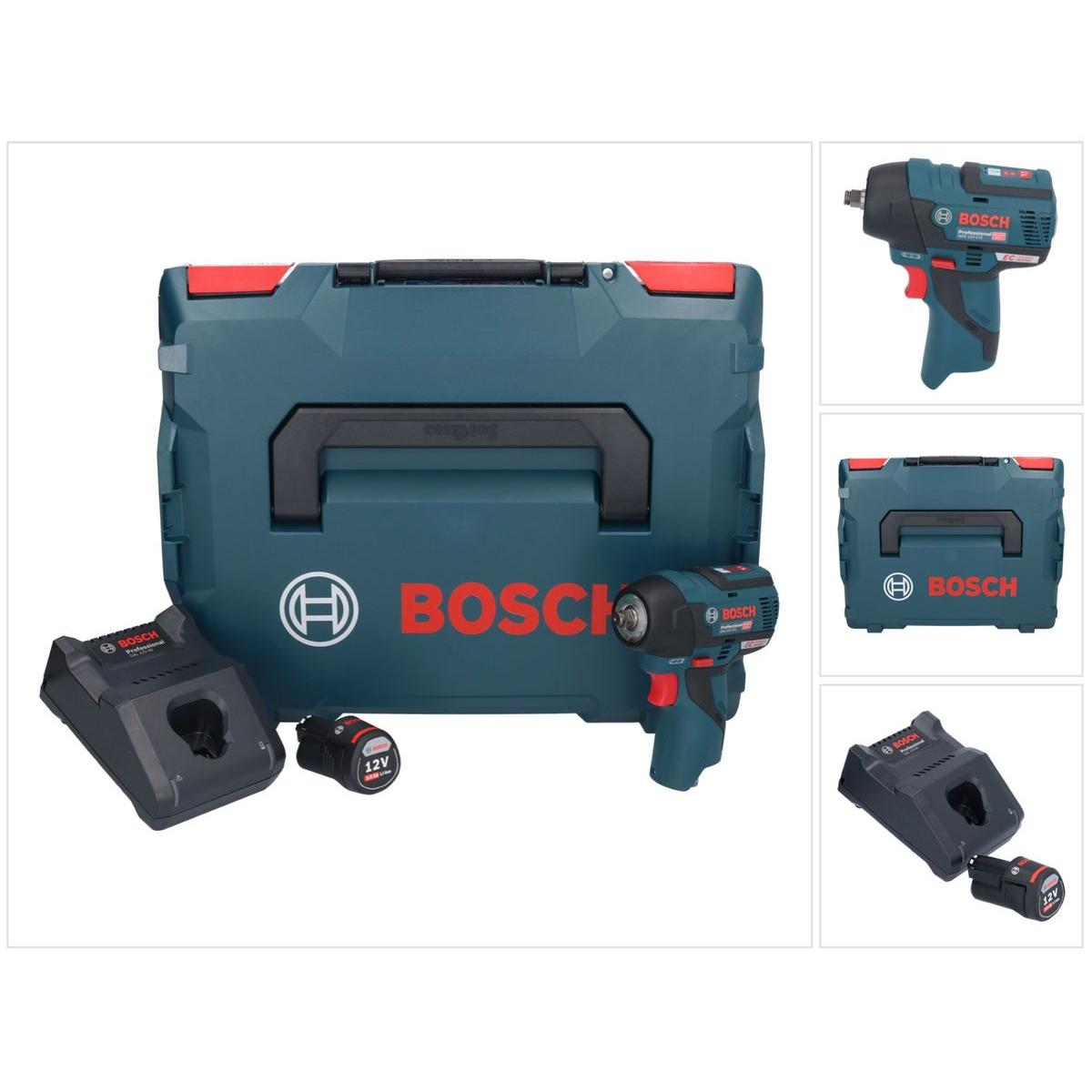 Bosch Professional, Bohrmaschine + Akkuschrauber, Bosch GDS 12V-115 Akku Drehschlagschrauber 12V 115 Nm + 1x Akku 3,0Ah ...