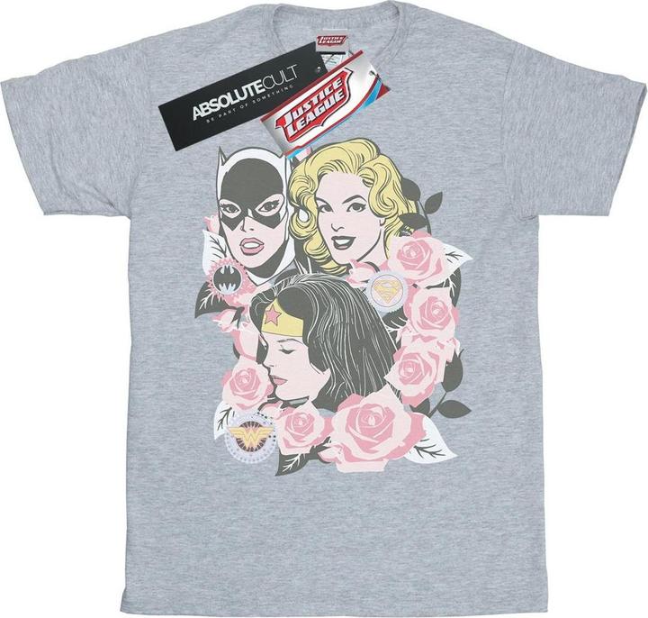Super Powers Floral Frame TShirt Mädchen (152, 158)