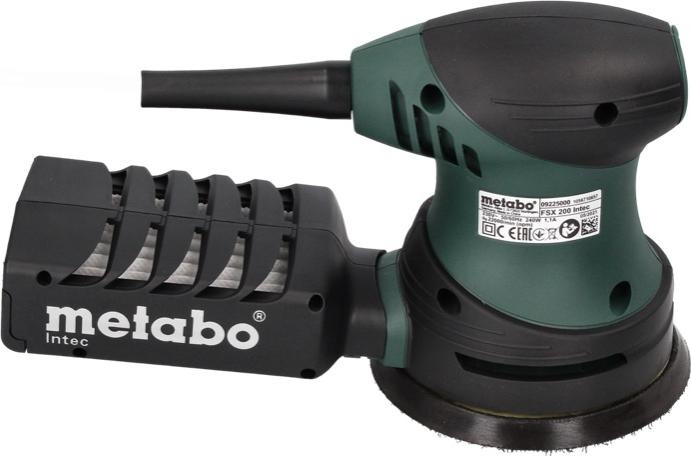 Actual product image Metabo FSX 200 Intec Random Orbit Sander 240 W 125 mm + 2x Toolbrothers SPIDER Sanding Net Set + Koff (Eccentric grinder, 240 W)