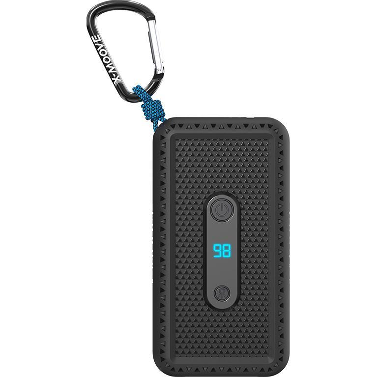 Livoo Shockproof Externer Akku Pack (10000 mAh, 15 W, 15 Wh), Powerbank, Schwarz