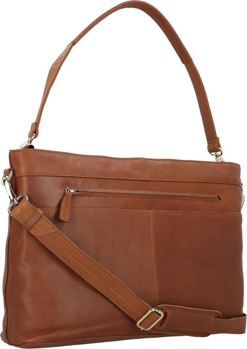 Actual product image Plevier Millau schoudertas 15.6 inch cognac.