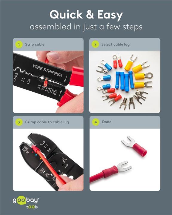 Image du produit FixPoint Pince à sertir pour cosses isolées