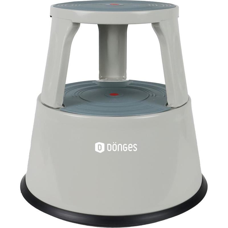 Dönges, Hocker + Pouf, Rollhocker, Metall, grau
