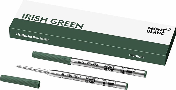 Produktbild Montblanc Refill Ballpoint M 128217 Irish green 2 Stück (Ersatzmine, Grün, 0.50 mm)