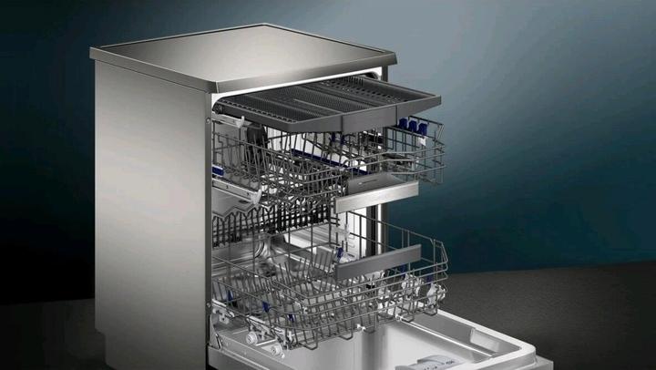 Produktbild Siemens iQ500, Freistehender Geschirrspüler, 60 cm, Silver Inox, SN25EI07CE