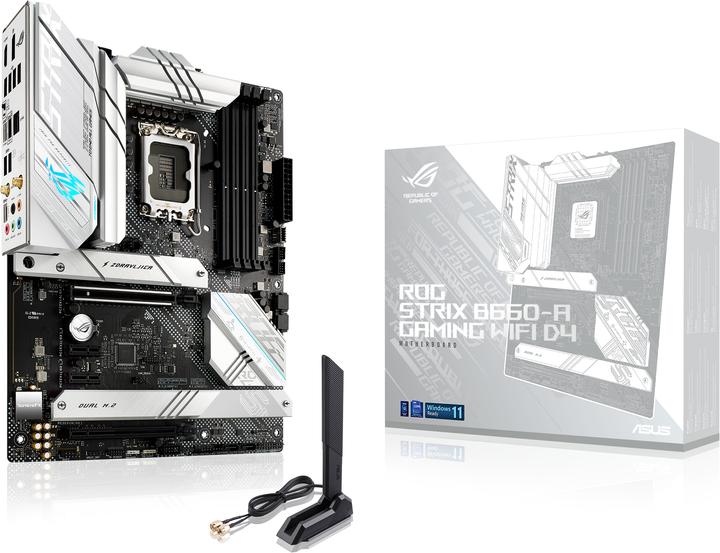Productafbeelding ASUS ROG STRIX B660-A GAMING D4 (LGA 1700, Intel B660, ATX)