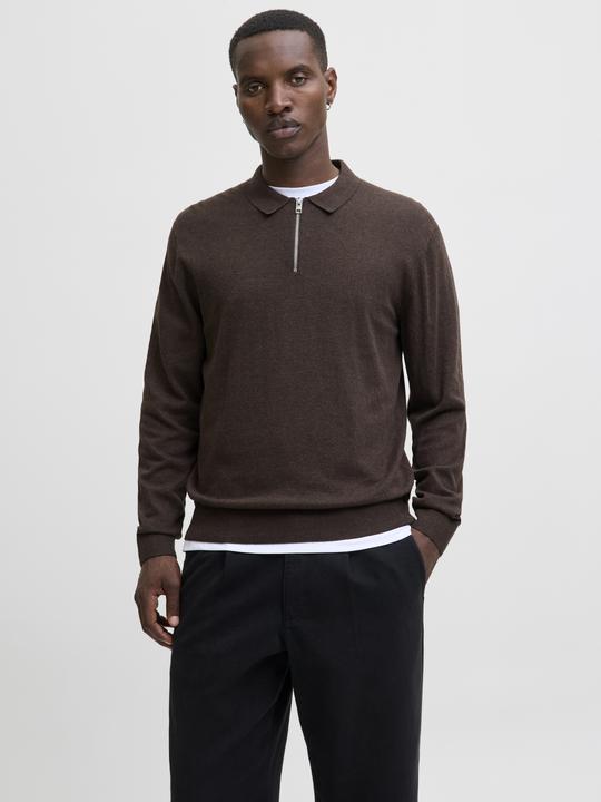 Produktbild Jack & Jones Jjeemil Knit Polo Half Zip Ls Noos (XL)