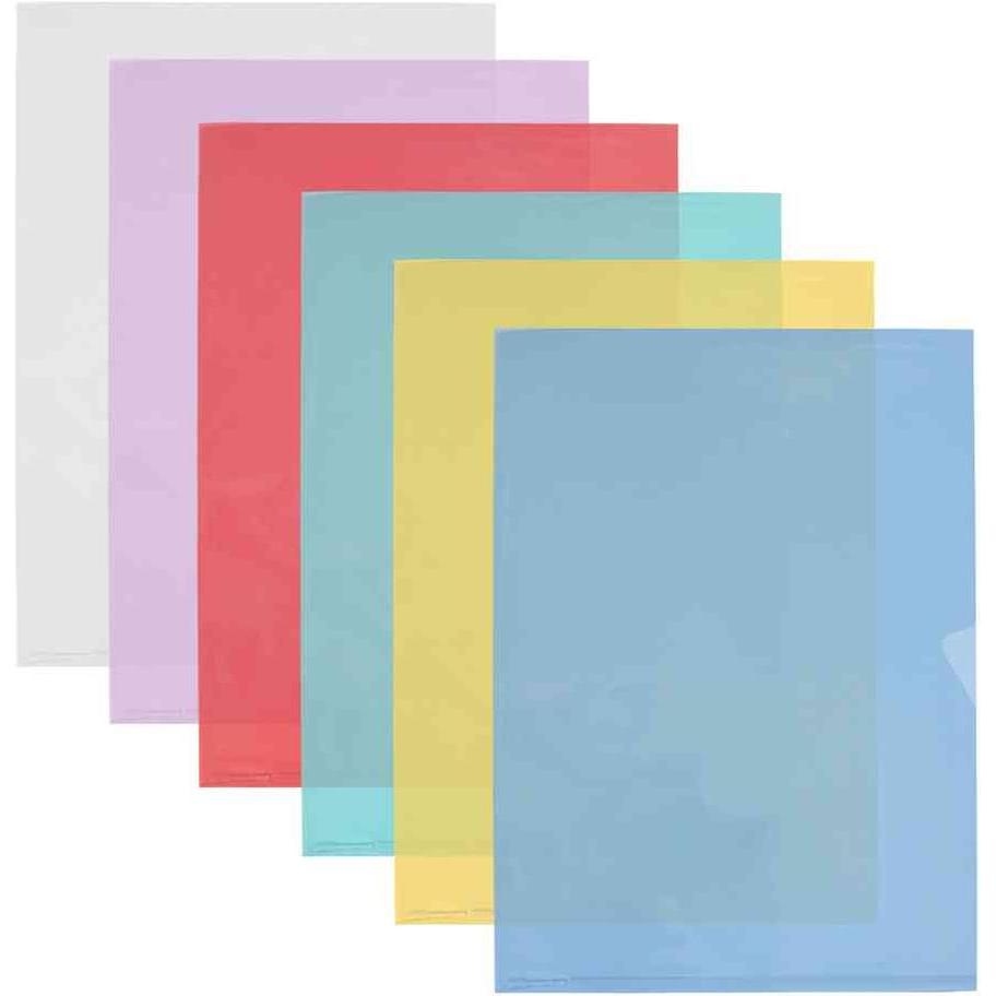 Elba, Mappe, Sichthüllen DIN A4 Fard'Liss, PVC 0,18 mm, grün oben und rechts offen, 2 seitliche Greiflöcher (A4, 10 x)