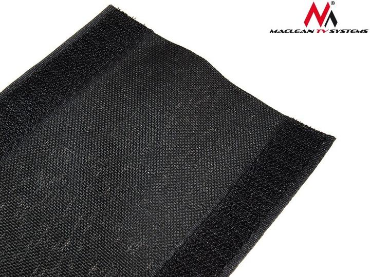 Actual product image Maclean MCTV-677 - Flexible cable protection made of fabric with velcro, 2 m, 105 mm, black (Cable hole, 100 cm)