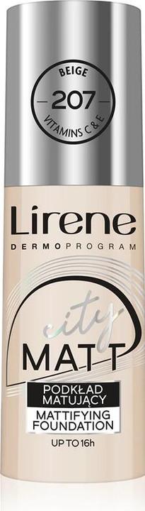 Image du produit Lirene Fluide matifiant et lissant City Matt pour le visage 207 Beige 30ml (Beige)