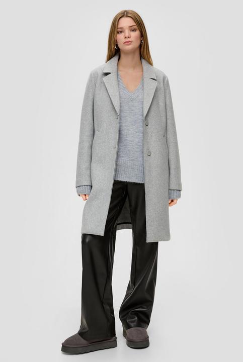 Produktbild s.Oliver Strickpullover Strickpullover mit V-Ausschnitt (S)