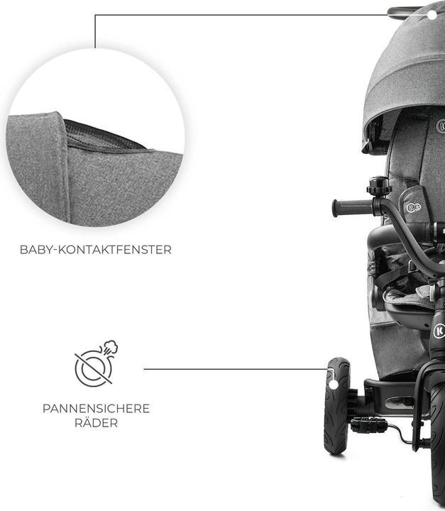 Actual product image KinderKraft EasyTwist Platinum grey
