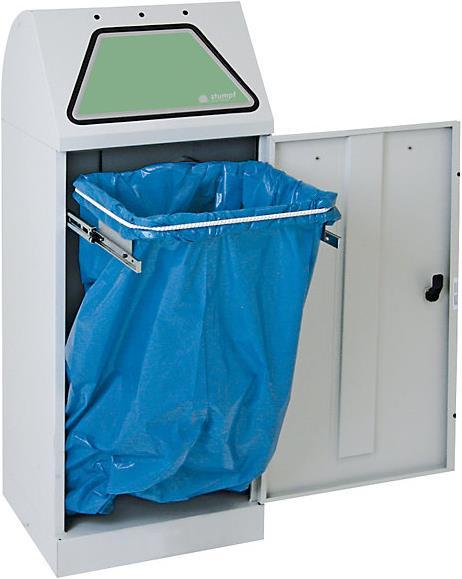 Actual product image kaiserkraft System recyclable waste collectors, manually operated flap (60 l)