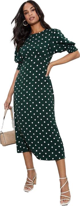 Dorothy Perkins Midikleid Geraffte Manschette (40)