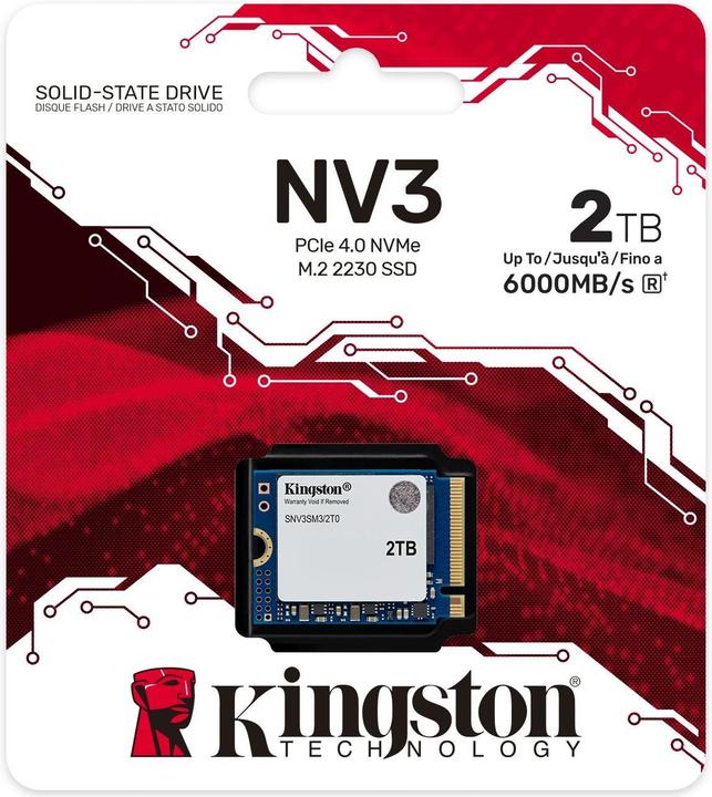 Produktbild Kingston NV3 (2000 GB, M.2 2230)
