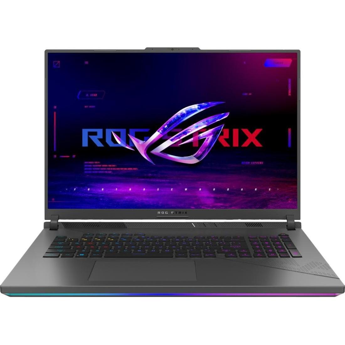 ASUS ROG STRIX G18 G814JIR-N6060W (17.99", Intel Core i9-14900HX, 64 GB, 8000 GB, DE), Notebook, Sch