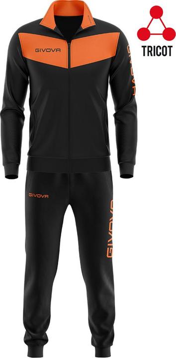 Immagine prodotto Givova Tuta Visa Fluo nero-arancio TR018F 1028 M (M)