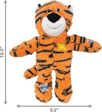 Actual product image KONG - Wild Knots Tiger Squeak Toy M/L (634.7376) (Plush toy dog)
