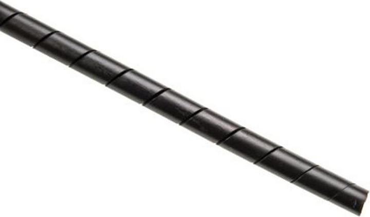 Actual product image RS PRO Spiral cable protection conduit PE black, for cable Ø 12mm to 35mm, length 10m (Cable spiral hose, 1000 cm)