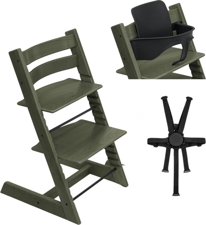 Image du produit Stokke Tripp Trapp Hochstuhl inkl. Baby Set² und Haltegurt² (Chaise haute)