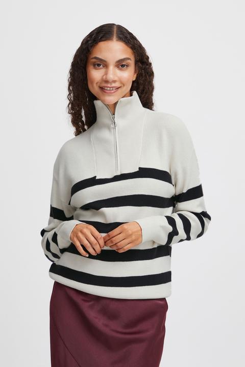 Produktbild B.young BYMANINA ZIPPER STIPE PULLOVER - 20813910 (S)