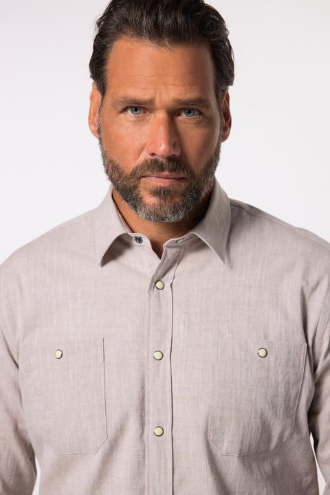 Immagine prodotto JP1880 JP 1880 Camicia in lino look, manica lunga, collo Kent, Modern Fit, fino alla taglia 8 XL (XL)