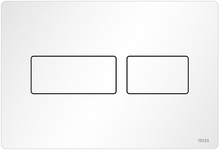 TECE Plaque de commande pour WC TECEsolid pour système à deux quantités (blanc mat)
