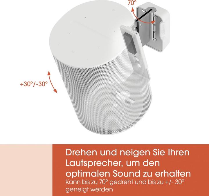 Produktbild Vogels SWM 4111 Sonos Era 100 Wandhalterung (1 Stk., Wandmontage, Neigbar, Drehbar)