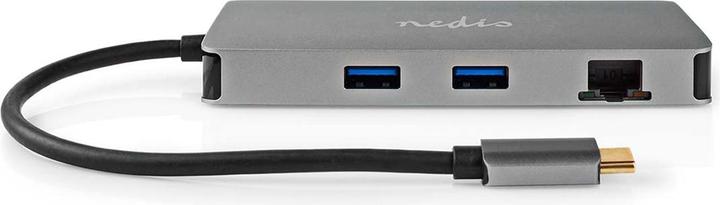 Actual product image Nedis USB Multi-Port Adapter | USB 3.2 Gen 1 | USB-C™ Plug | Micro SD / RJ45 Jack / SD / USB-C™ (USB-C, 7 ports)