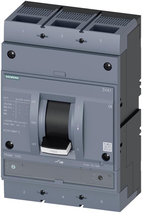 Actual product image Siemens 3VA1563-7EF32-0AA0 Circuit-breaker 1 pc Setting range current