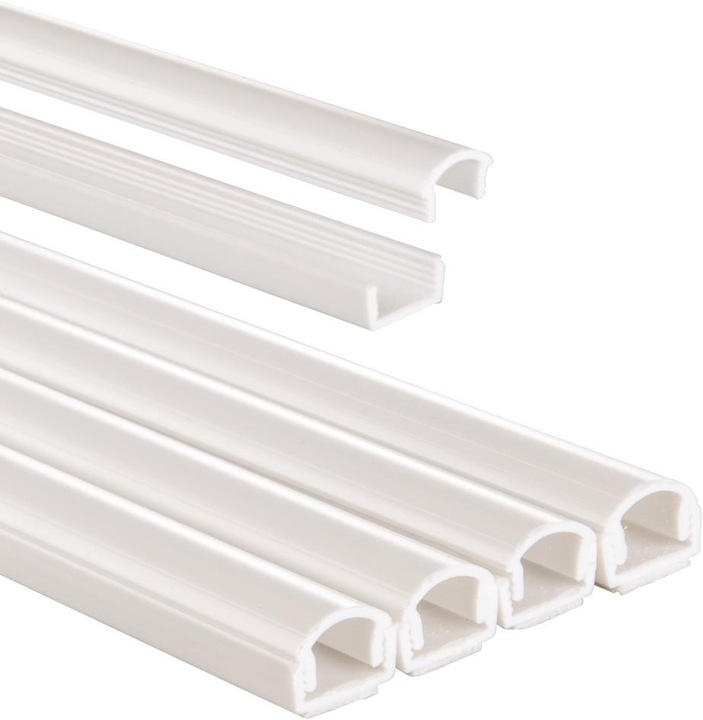 Hama PVC cable duct, half round (Duct, 100 cm)