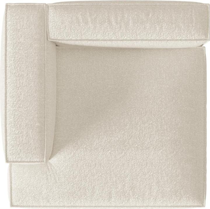 Image du produit Micadoni Chaise longue modulable gauche, "Nuria", 1 Place, Ivoire, 147x147x72 Fabriqué en Europe (Méridienne)