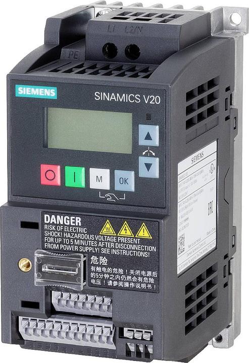 Produktbild Siemens SINAMICS V20 1AC200-240V-10/+10% 0.37kW